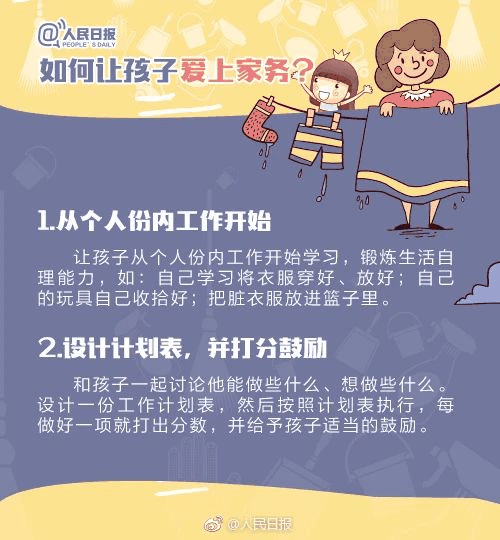 人民日報：1-13歲孩子學(xué)做家務年齡表，舍不得用孩子才害了他！暑假動起(qǐ)來！