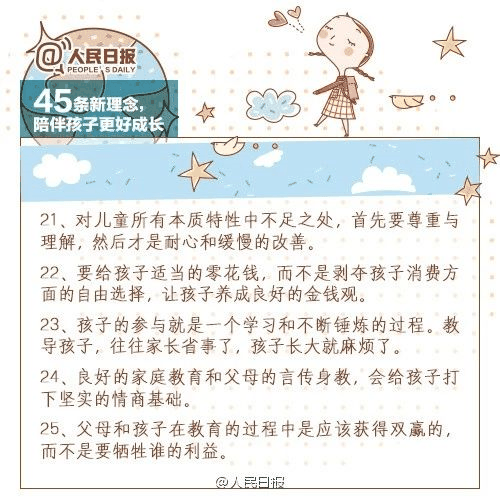 人民日報：45條陪伴孩子的新理念，值得收藏！