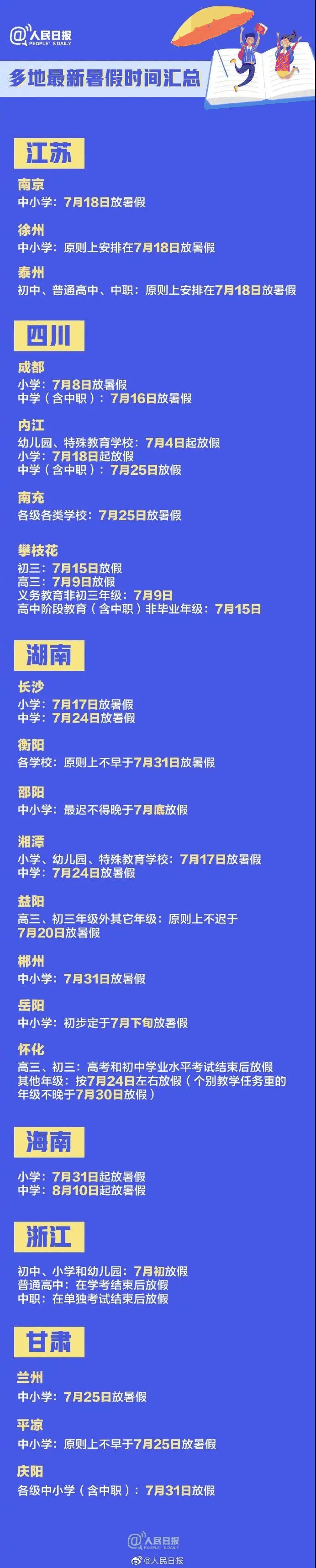 教育部：暑假放假時間定了！最不該偷懶的是家長(cháng)，最不該放縱的是孩子！